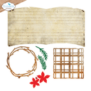 Elizabeth Craft Designs Cutting Dies - 2295 Book of Christmas Square