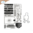 Elizabeth Craft Designs Card Lab Stamp and Die Set - CSD394 Field Notes