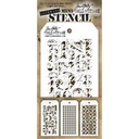Tim Holtz Mini Layering Stencil Set 3/Pkg - Set #7