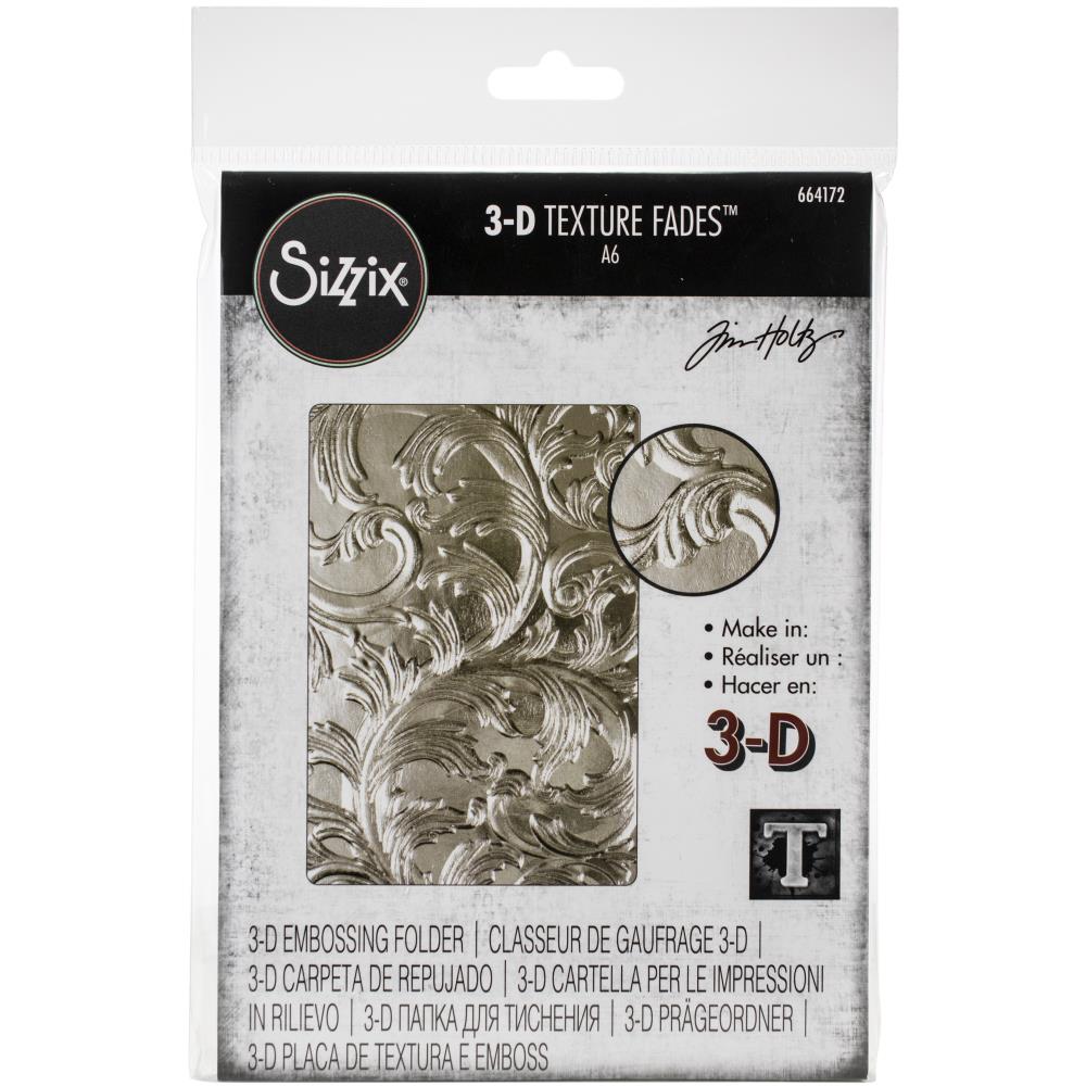 Sizzix 3D Textured Impressions Embossing Folder By Tim Holtz - Elegant