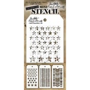 Tim Holtz Mini Layering Stencil Set 3/Pkg - Set #11