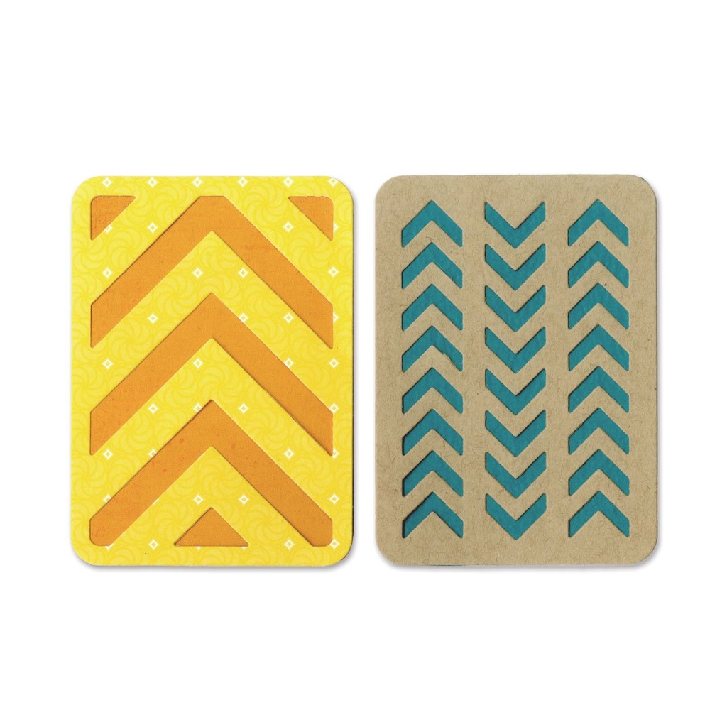 Sizzix Thinlits Dies 2/Pkg -  3"x4" Cards #3
