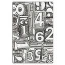 Sizzix 3-D Texture Fades Embossing Folder By Tim Holtz - 667081 Numbered Large/A5