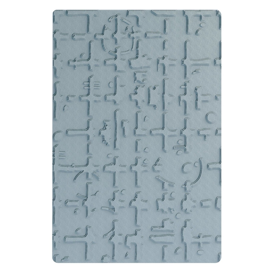 Sizzix Multi-Level Embossing Folder By Seth Apter - 667020 Grid Graph