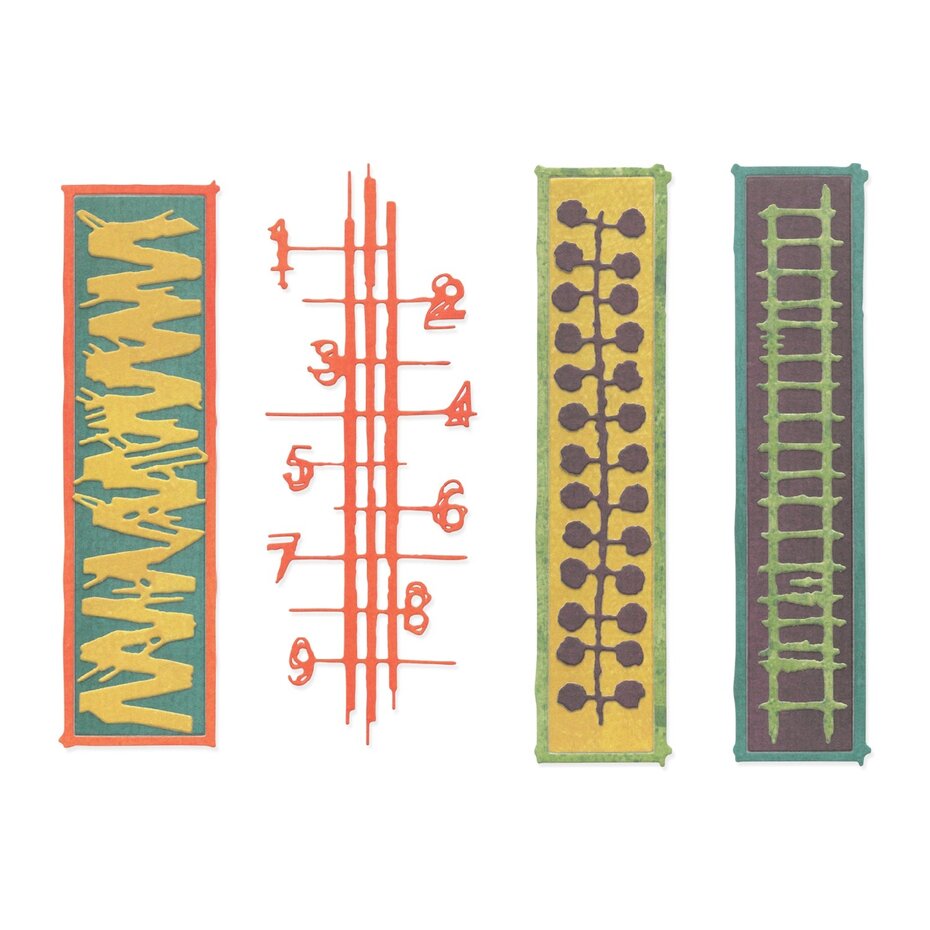 [179998] Sizzix Thinlits Dies 6/Pkg By Seth Apter - 667022 Stretchers