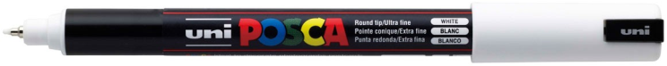 [180005] Posca Verfmarker 1MR Extrafijne gekallibreerde punt 0.7mm - Wit