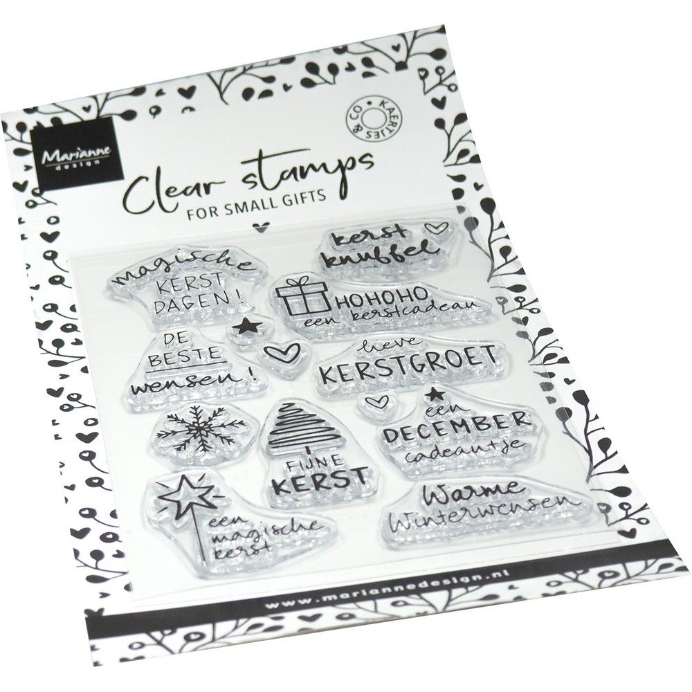 Marianne Design Clear Stamps  By Kaertjes en Co - Kerst