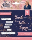 Crafter's Companion Stamp & Die Floral Elegance - S-FE-STD-CLSE Classic Sentiments