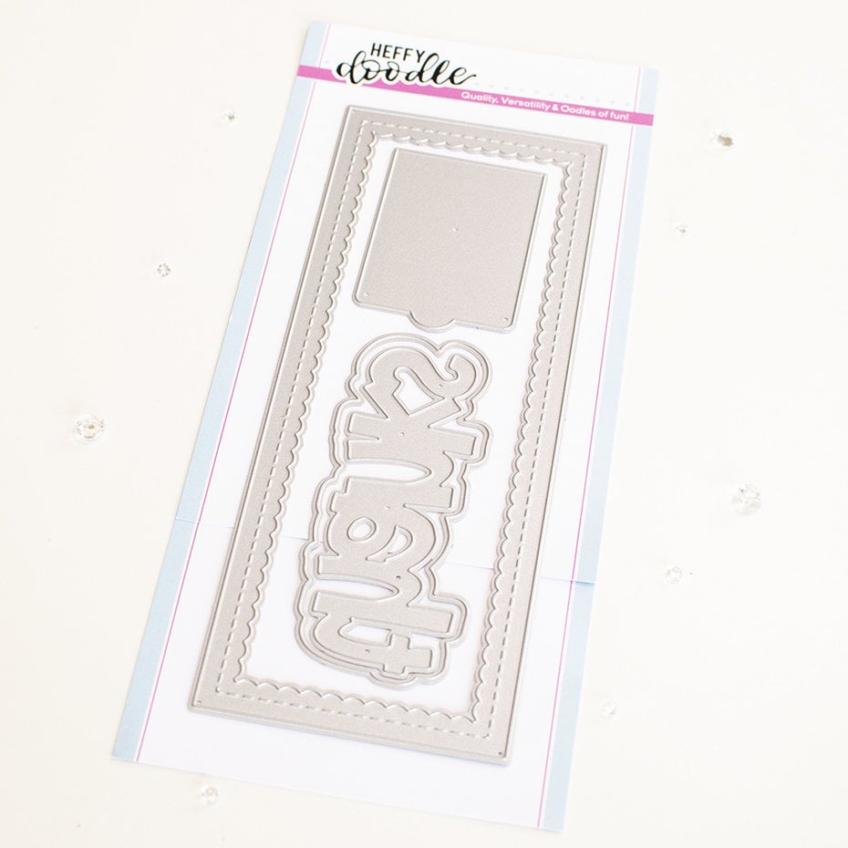 Heffy Doodle Cutting Dies - HFD0432 Slimline Scalloped Peekaboo
