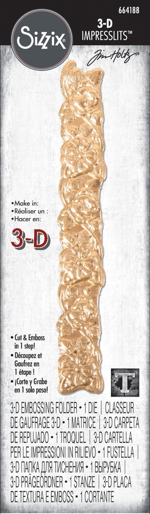 Sizzix 3D Impresslits By Tim Holtz - 664188 Trellis