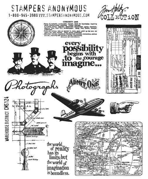 [180141] Tim Holtz Cling Stamps - CMS124 Warehouse District