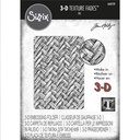 Sizzix Embossing Folder 3-D Texture Fades By Tim Holtz - Intertwined