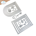 Elizabeth Craft Designs Cutting Dies - 2303 Postage, Arches & Keys