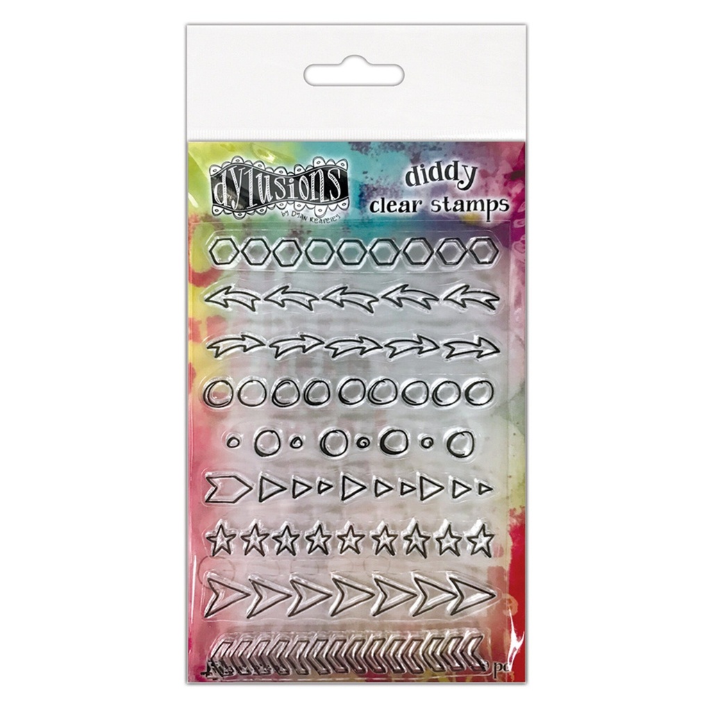 [180216] Ranger Dylusions Diddy Clear Stamps - Doodles
