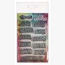Ranger Dylusions Diddy Clear Stamps - Ooh, What A Day!