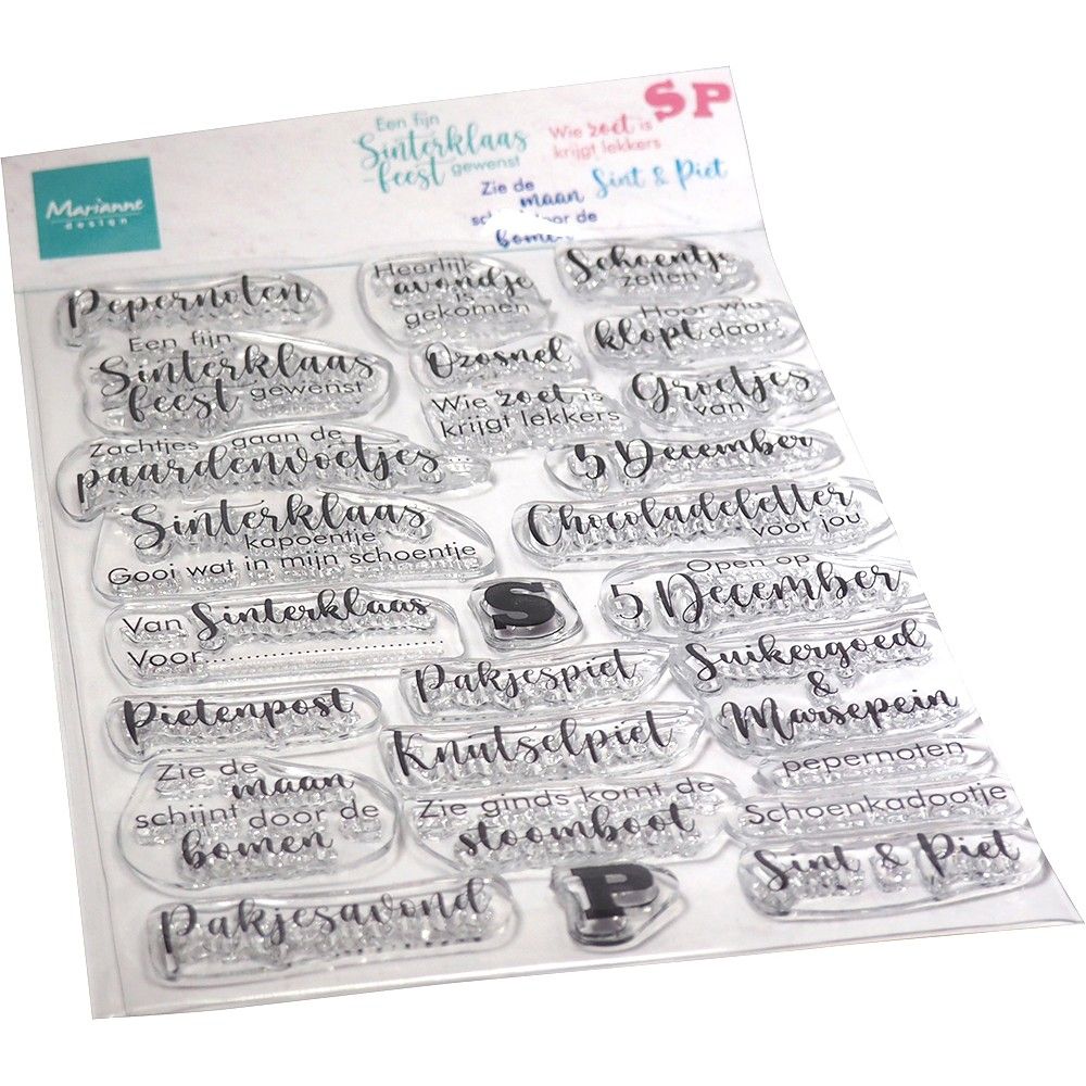 Marianne Design Clear Stamps By Kaertjes en Co - Sinterklaasliedjes Enzo