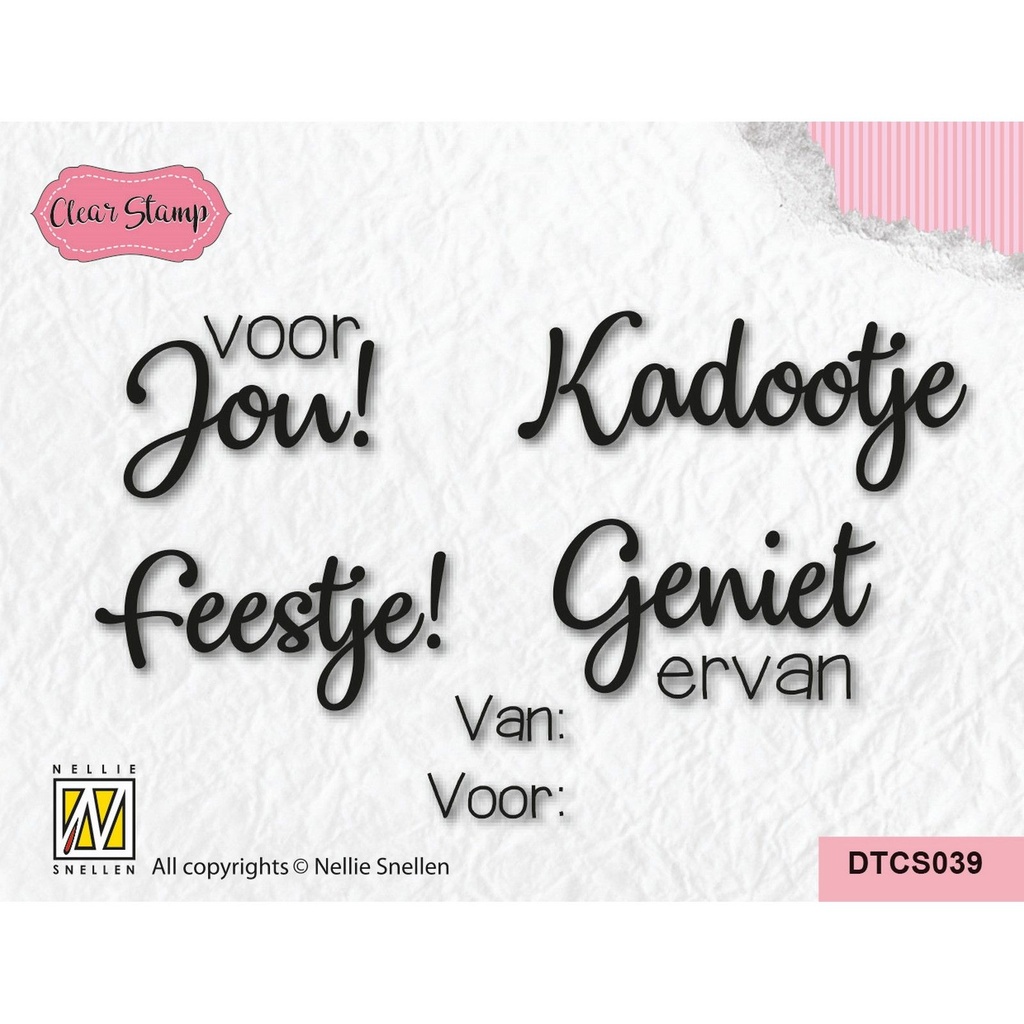 [180223] Nellie's Choice Clear Stamps - Feestje