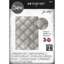 Sizzix Embossing Folder 3-D Texture Fades By Tim Holtz - Quilted