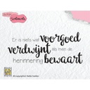 Nellie's Choice Clear Stamps Dutch Sentiments - Voorgoed