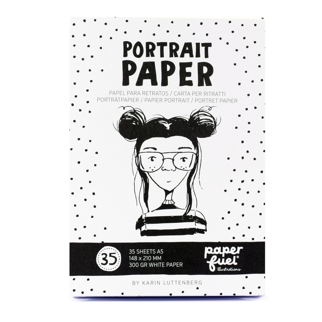 [180248] Paperfuel Portretpapier A5 35 vellen - Wit