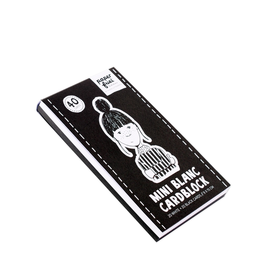[180249] Paperfuel Mini kaartenblok 9x15cm 300gr 40 vellen