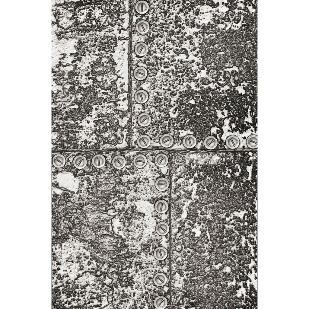 Sizzix 3D Texture Fades Embossing Folder By Tim Holtz - Industrious