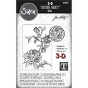 Sizzix 3-D Texture Fades Embossing Folder By Tim Holtz - Mini Roses