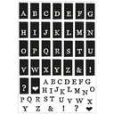Sizzix Clear Stamp Set A5 with Framelits Die Tab Stamp Alp