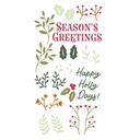 Sizzix Clear Stamps 29/Pkg - Happy Holly Days