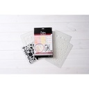 Sizzix Studio Stamps Set 15pcs & 3pcs Stencils Retro By Vic Hollins