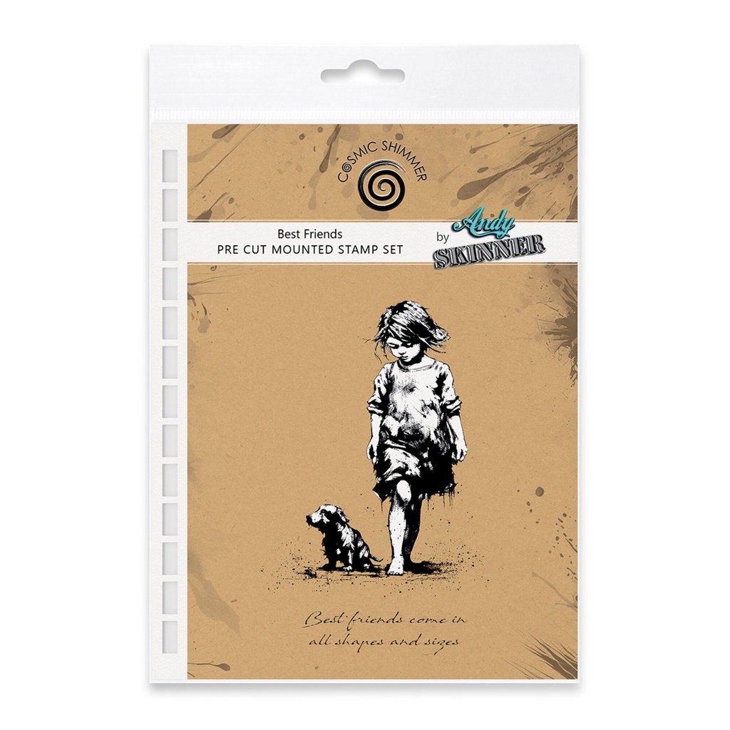 [180337] Andy Skinner Cling Stamps - Best Friends