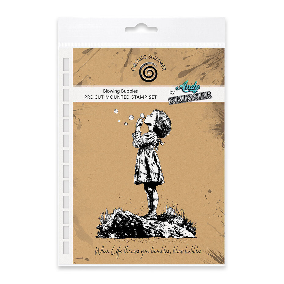 [180340] Andy Skinner Cling Stamps - Blowing Bubbles