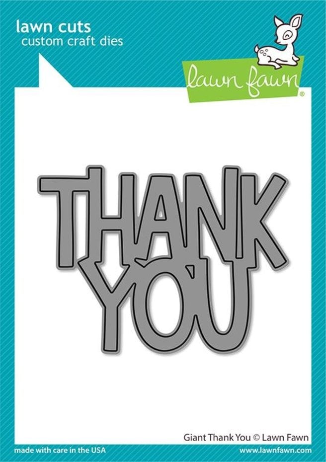 [180367] Lawn Fawn Cutting Dies - LF2692 Giant Thank You