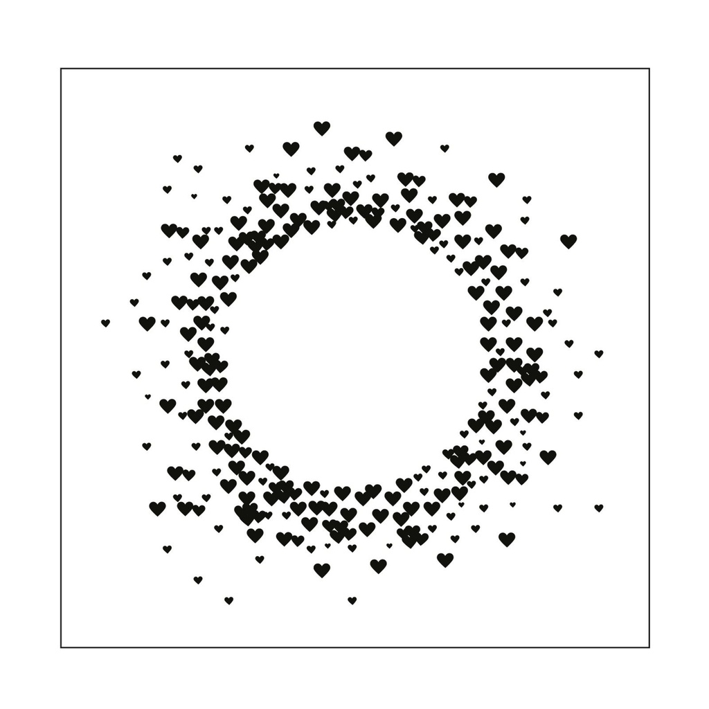 Vaessen Creative Embossing Folder - 460 Hartenkrans