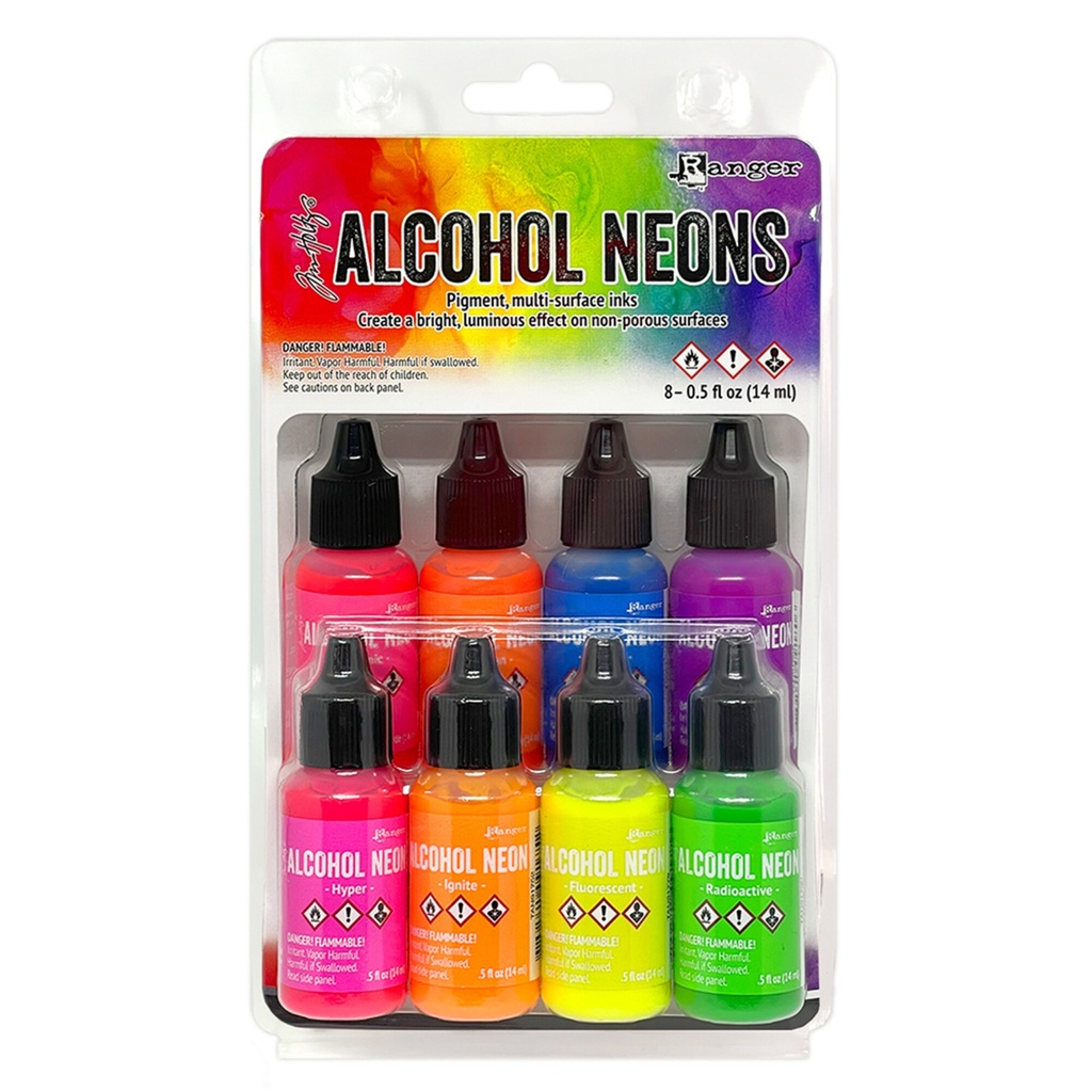 [180382] Tim Holtz Alcohol Ink - Kit Neons (8x0.5 fl oz)