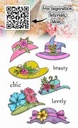 AALL & Create Clear Stamps A6 By Janet Klein - #1169 Elegant Hats A6