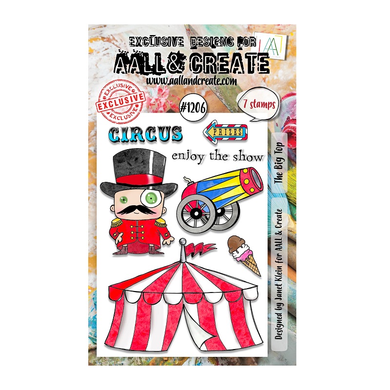 [180386] AALL & Create Clear Stamps A6 By Janet Klein - #1206 The Big Top