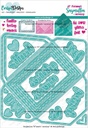 CarlijnDesign Cutting Dies - 208 Snijmallen A7 Kaart + Envelop