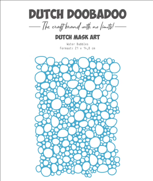 [180393] Dutch Doobadoo Stencils Mask Art A5 - Sea World Water Bubbles