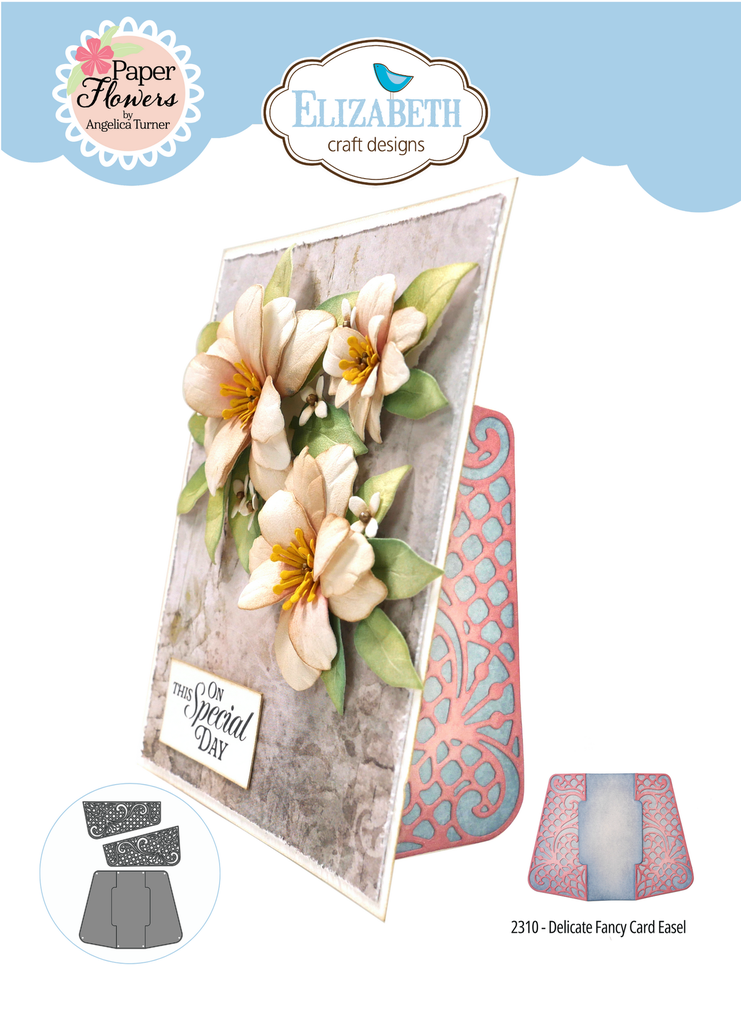 [180395] Elizabeth Craft Designs Cutting Dies - 2310 Delicate Fancy Card Easel