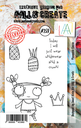 AALL & Create Clear Stamps A7 By Janet Klein - #259 Pineapple Queen