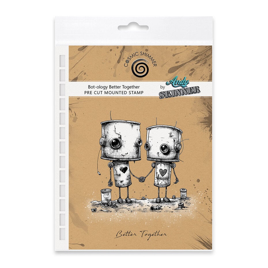 [180415] Katy Sue Designs Andy Skinner Rubber Stamps - 69 Bot-ology Better Together