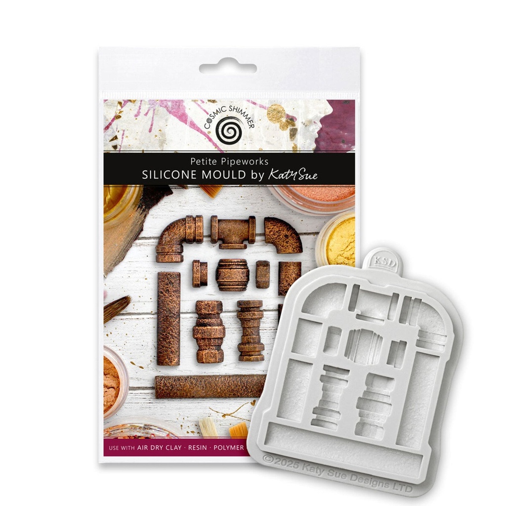 [180418] Katy Sue Designs Cosmic Shimmer Silicone Mould - Petite Pipeworks