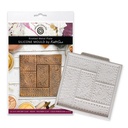 Katy Sue Designs Cosmic Shimmer Silicone Mould - Riveted Metal Plate