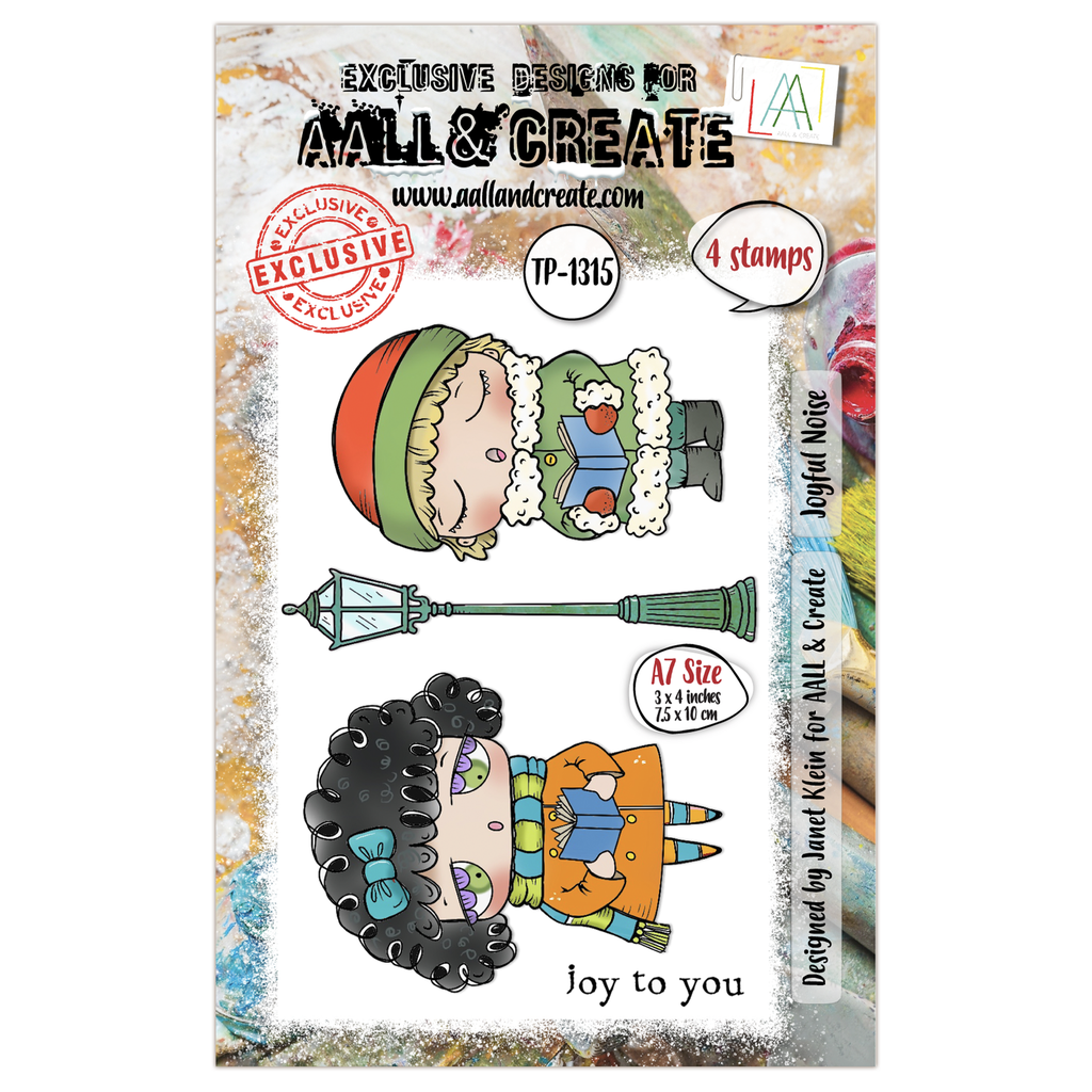 AALL & Create Clear Stamps A7 By Janet Klein - #1315 Joyful Noise