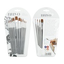 Nuvo Nylon Pain Brushes 12/Pkg
