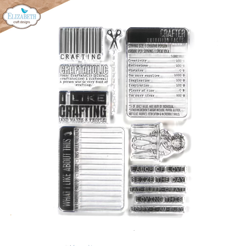 [180541] Elizabeth Craft Designs Clear Stamps A5 - CS302 Craft Studio 2