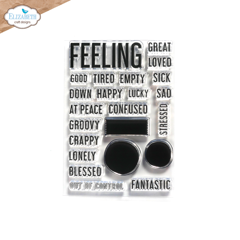 [180542] Elizabeth Craft Designs Clear Stamps - CS315 Feelings