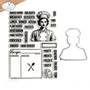Elizabeth Craft Designs Card Lab Stamp and Die Set - CSD395 Let's Cook