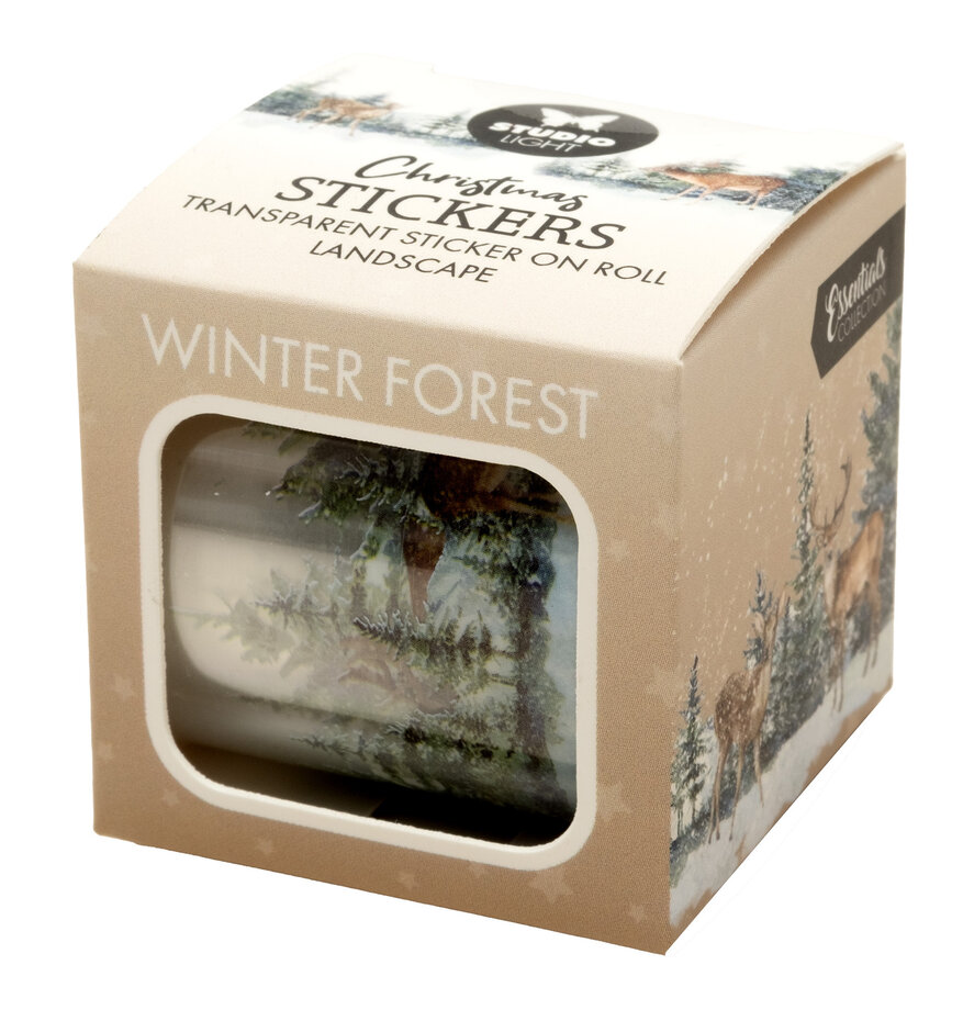 Studio Light Transparent Stickers on Roll - Winter Forest